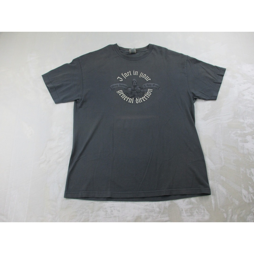 VINTAGE‎ Monty Python Shirt Mens Extra Large Gray Holy Grail Movie 2005*